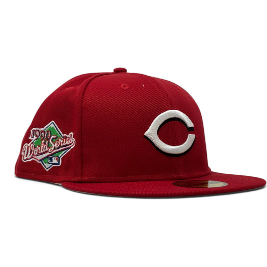 Cincinnati Reds 1990 World on Field 59Fifty New Era Fitted Hats-Red