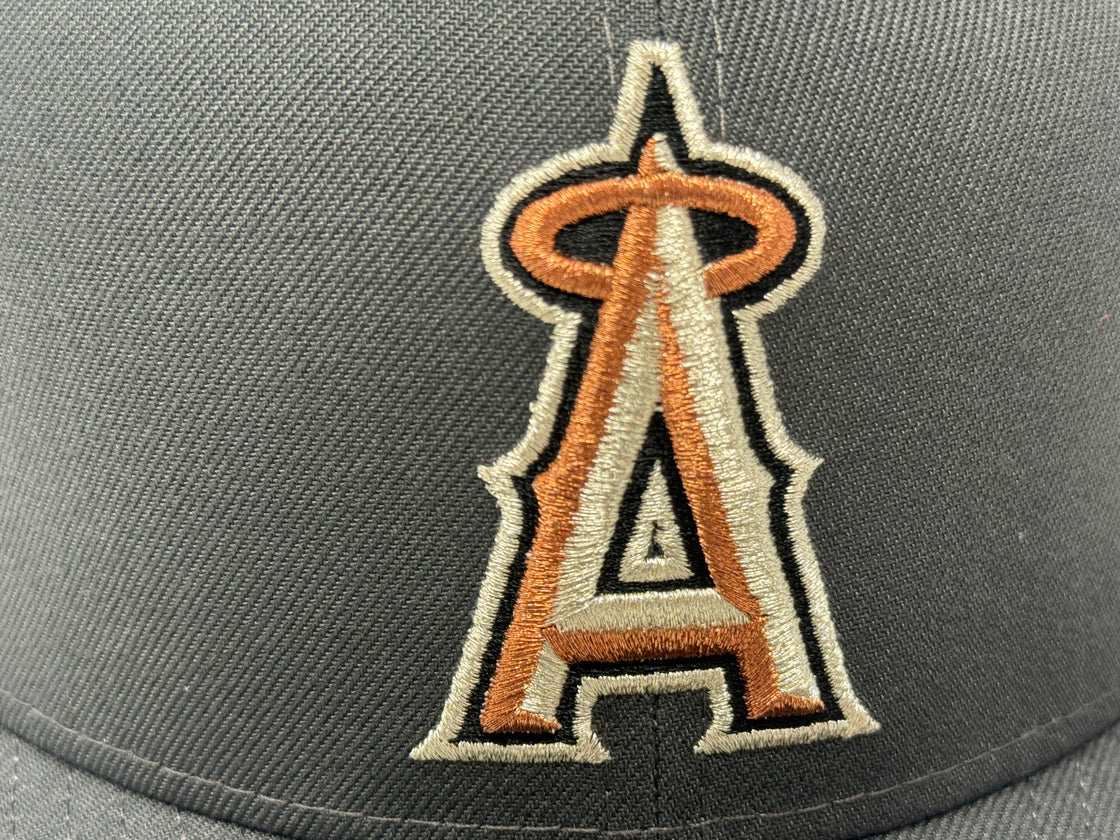 Los Angeles Angels 35th Anniversary Fitted Hat- Dark Gray