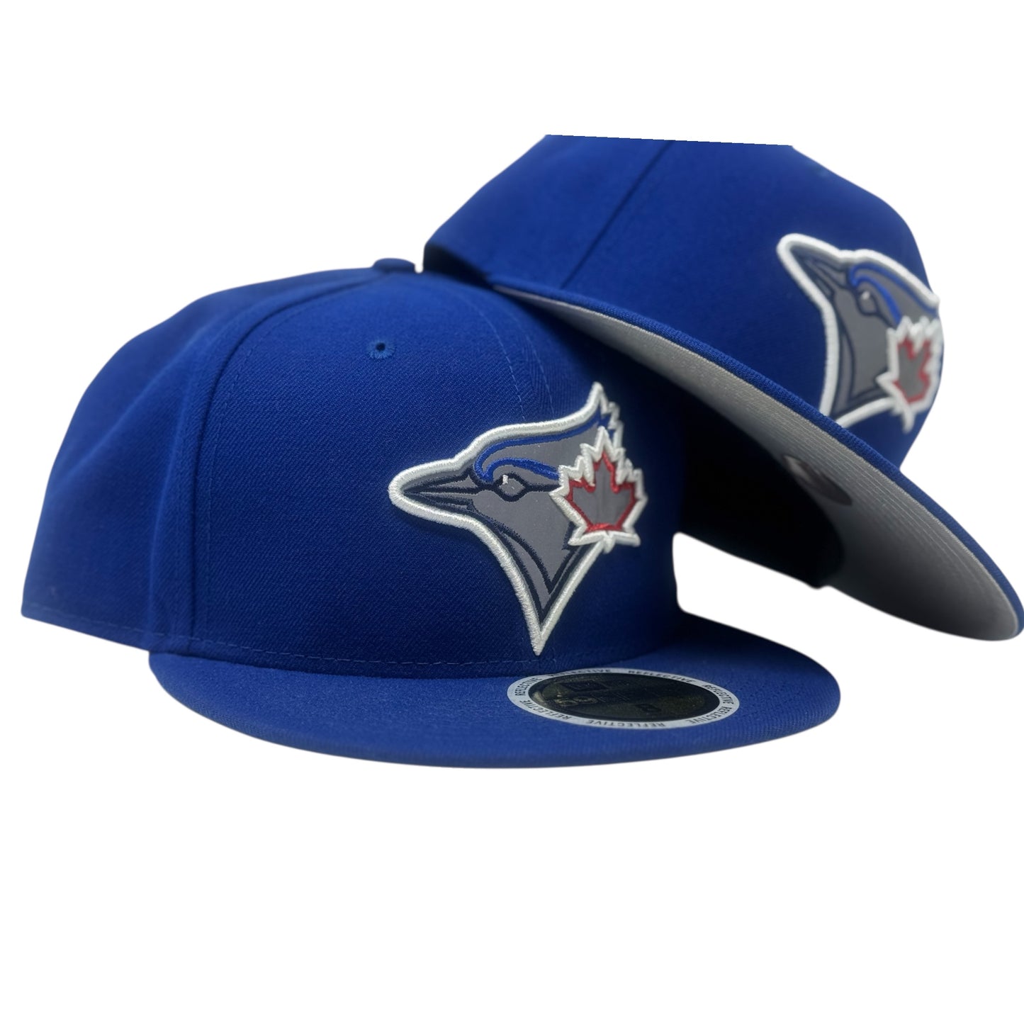 Toronto Blue Jays Reflective Logo New Era Fitted Hat-Royal