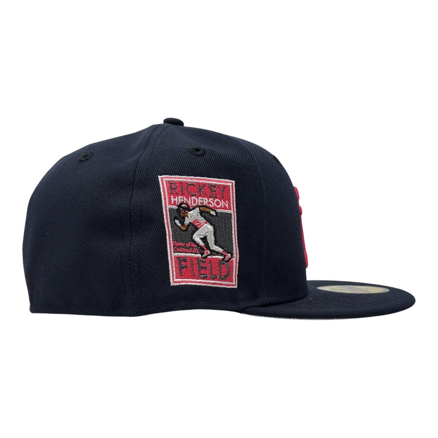 Oakland Athletics Rickey Handerson 59Fifty New Era Fitted Hat-Navy
