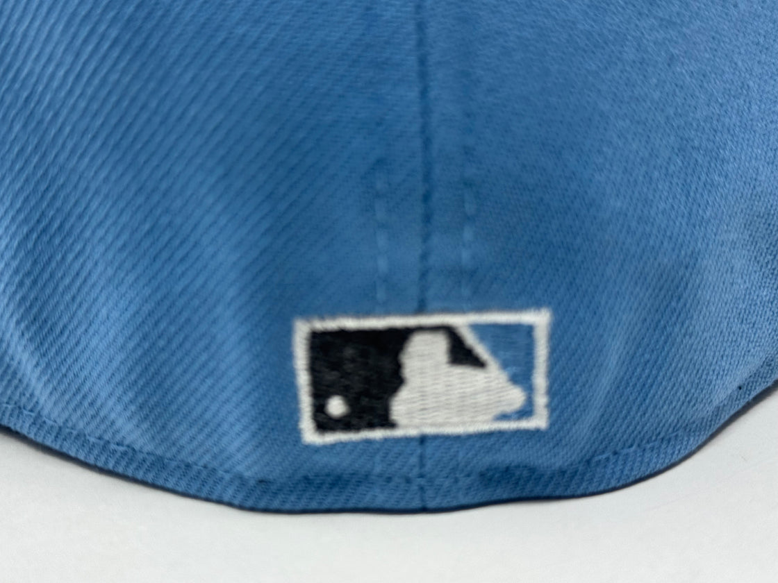 New York Yankees 1999 World Series Floral Logo Fitted Hat-Sky