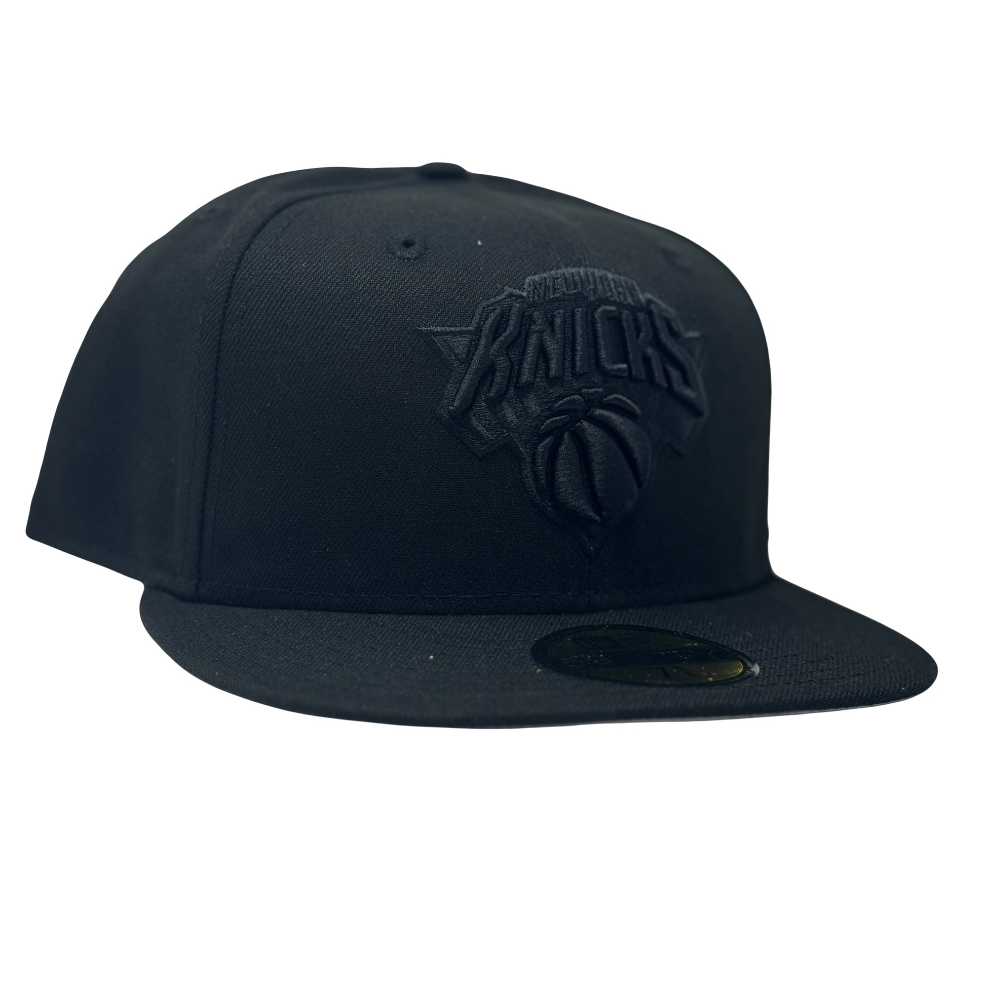 New York Knicks 3D Black Tonal Fitted Hats