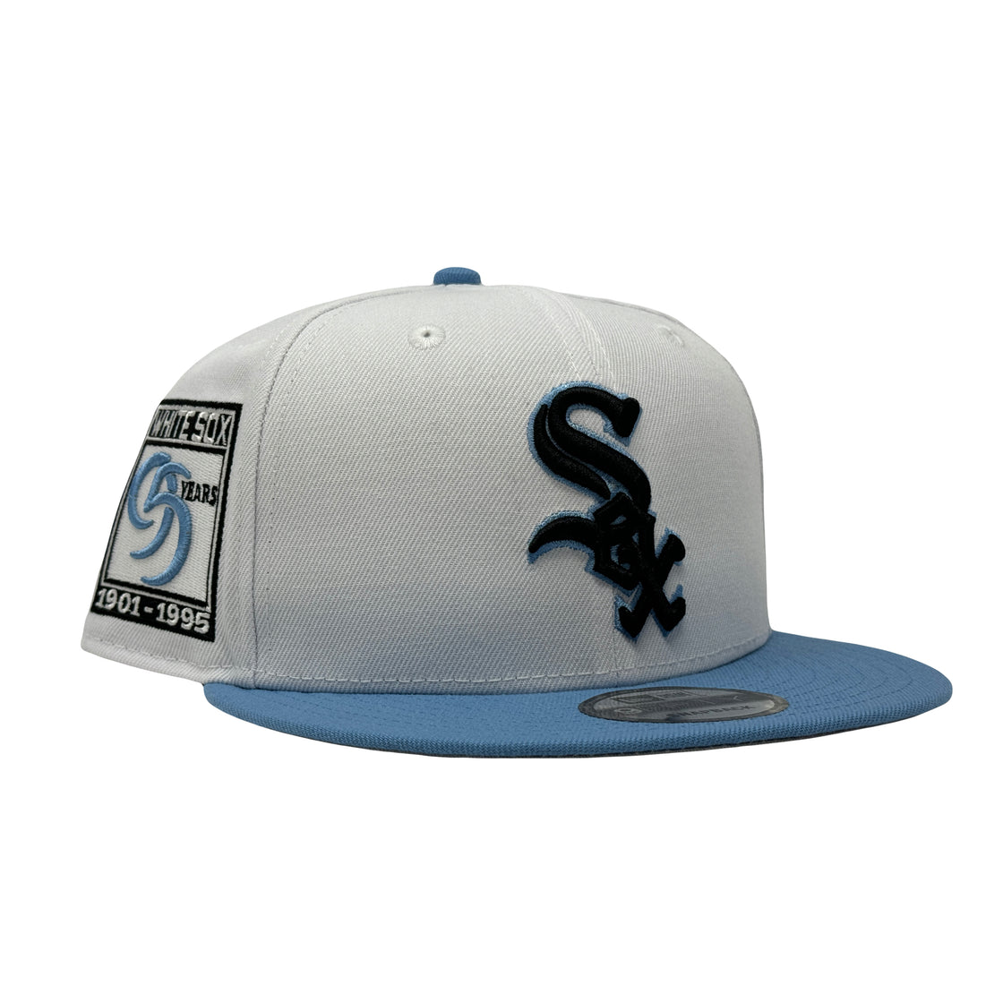 Chicago White Sox 95th Anniversary White Sky Blue 9Fifty New Era Snapback Hat