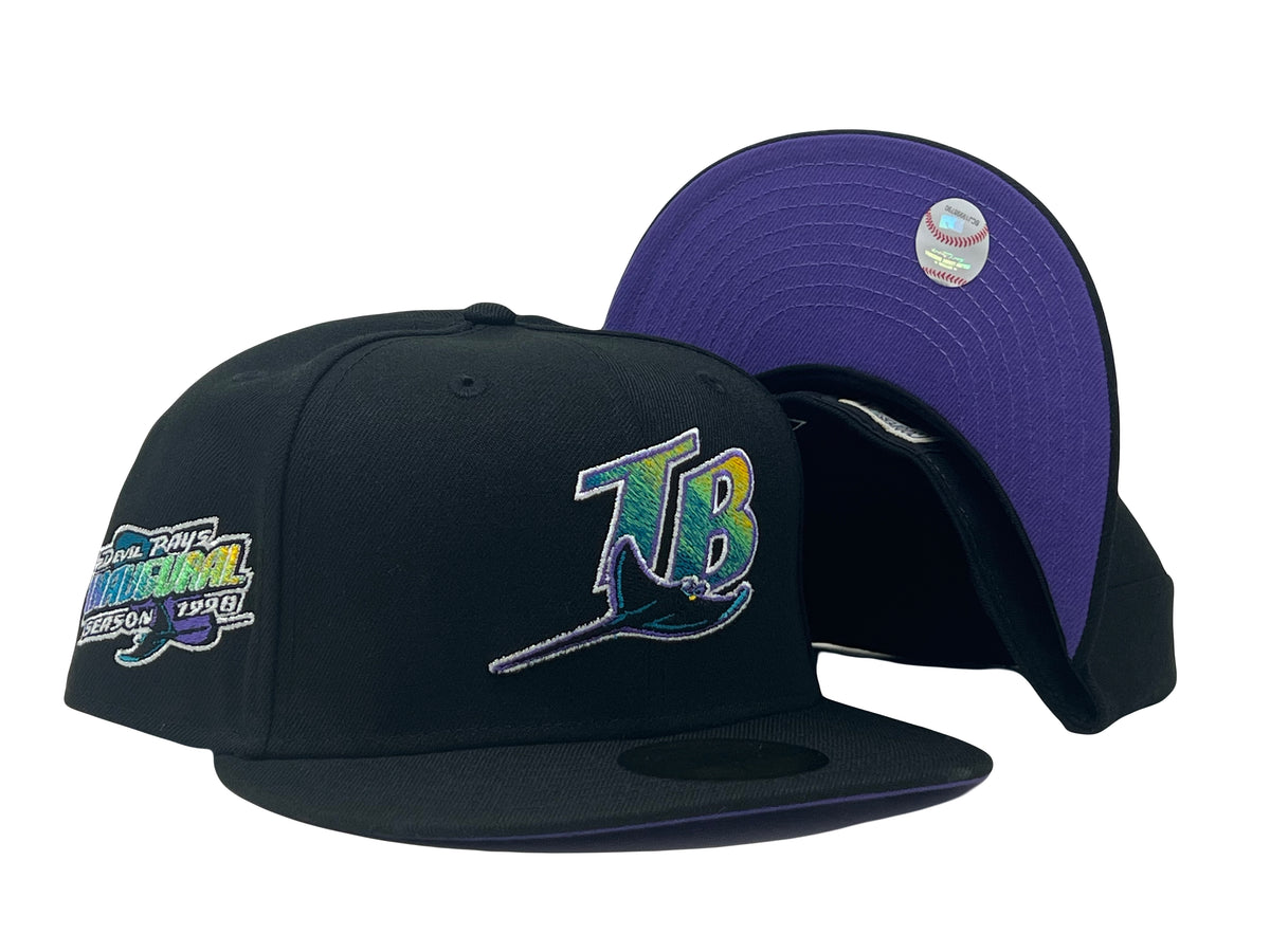 Black Tampa Bay Devil Rays' 1998 Season New Era Fitted Hats