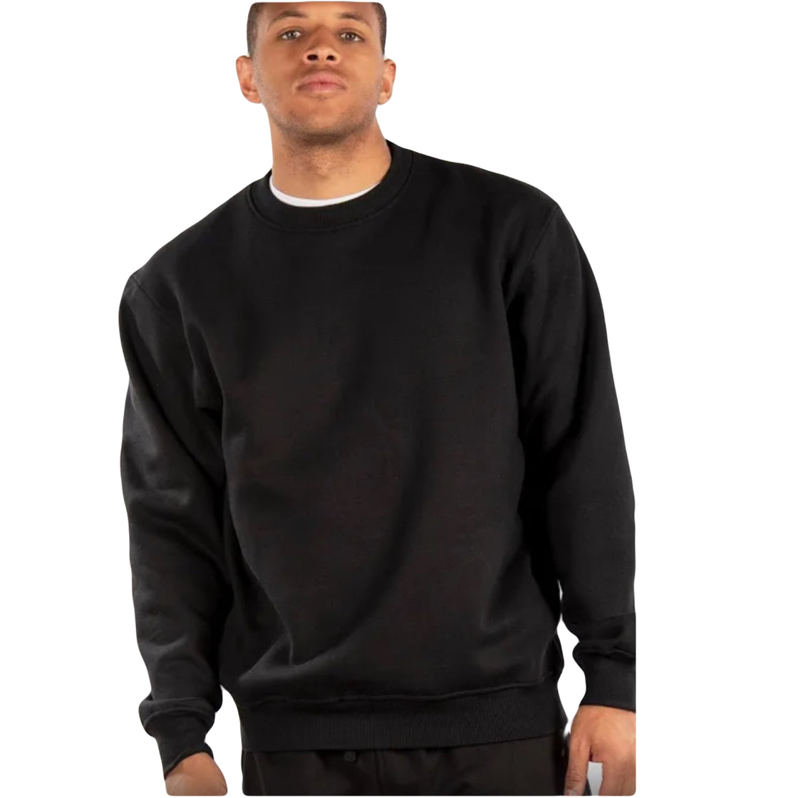 CityLab Fleece Crewneck Sweatshirt-Black