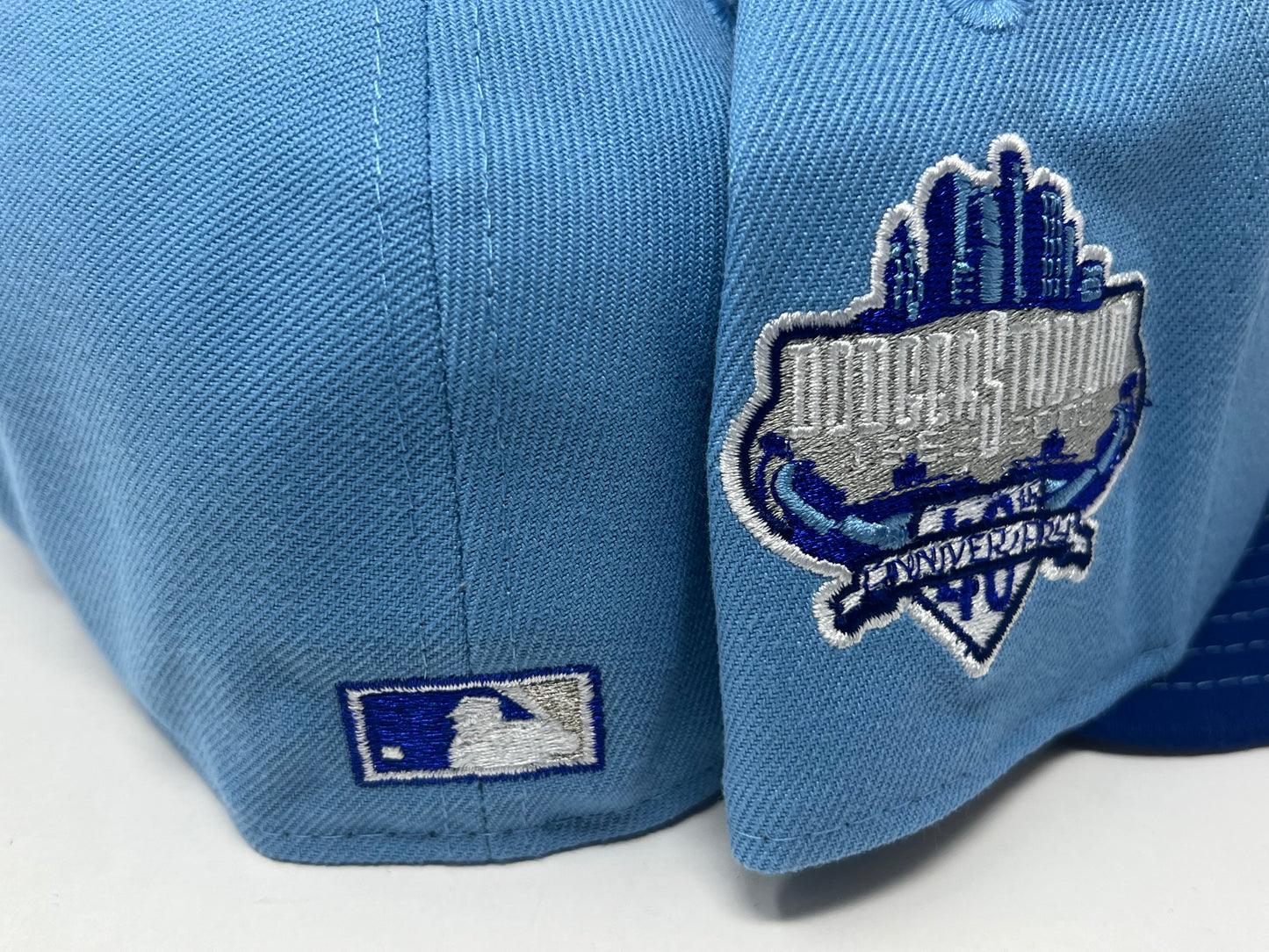 LOS ANGELES DODGERS 40TH ANNIVERSARY VISOR STITCH NEW ERA FITTED HAT