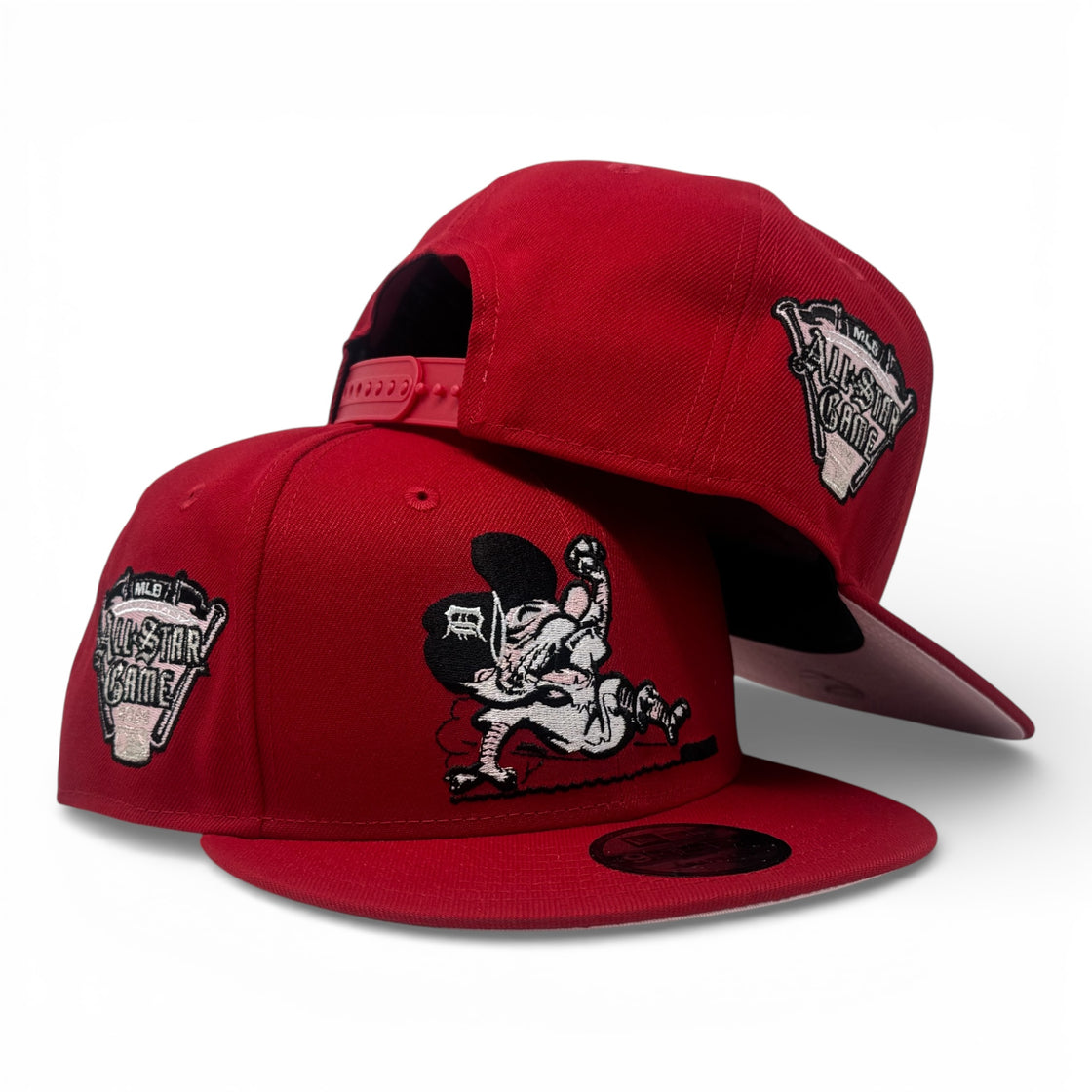 Detroit Tigers 2005 All Star Game Sliding Kitty 9Fifty Snapback Hats-Red