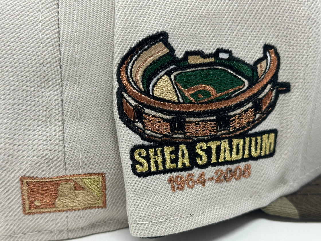 New York Mets Shea Stadium Ransom Pack Chrome Woodland Camouflage 59Fifty New Era Fitted Hat