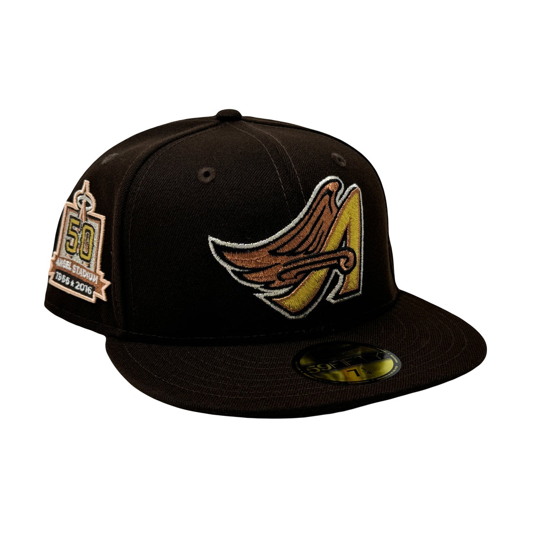 Los Angeles Angels 50th Anniversary Dark Brown 59Fifty New Era Fitted Hat