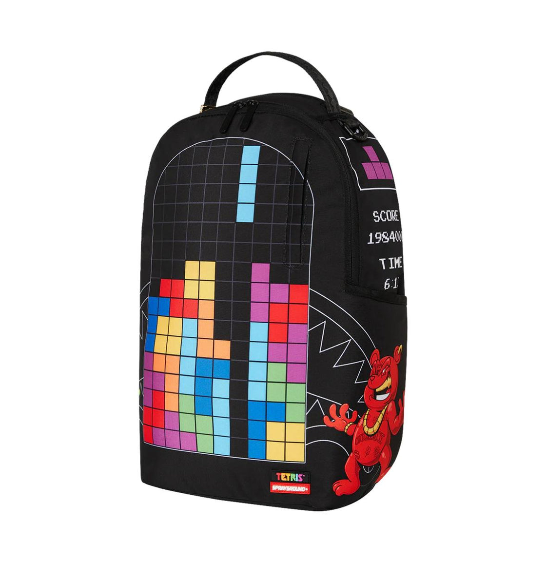 Tetris With Diablo And Money Bear Backpack