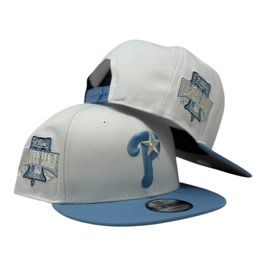 Philadelphia Phillies 1996 All Star Game Snapback Hat-White Sky Blue