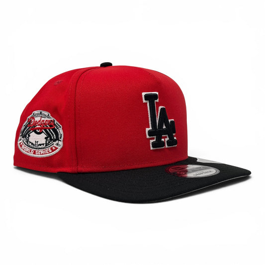 Los Angeles Dodgers World Series 9Fifty A-Frame Snapback Hats-Red Black