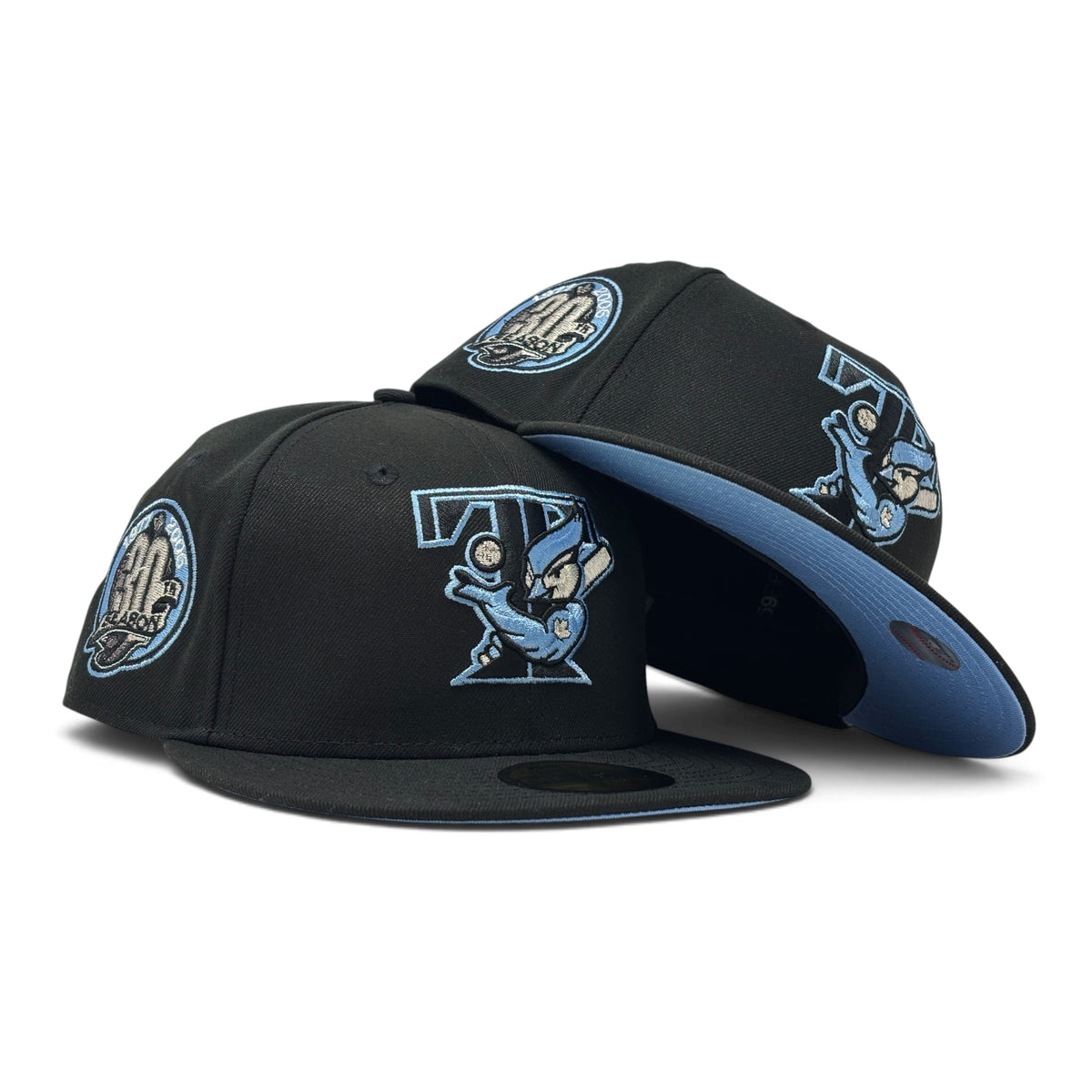 Toronto Blue Jays 30th Anniversary Sky Blue Brim 59Fifty New Era Fitted Hats
