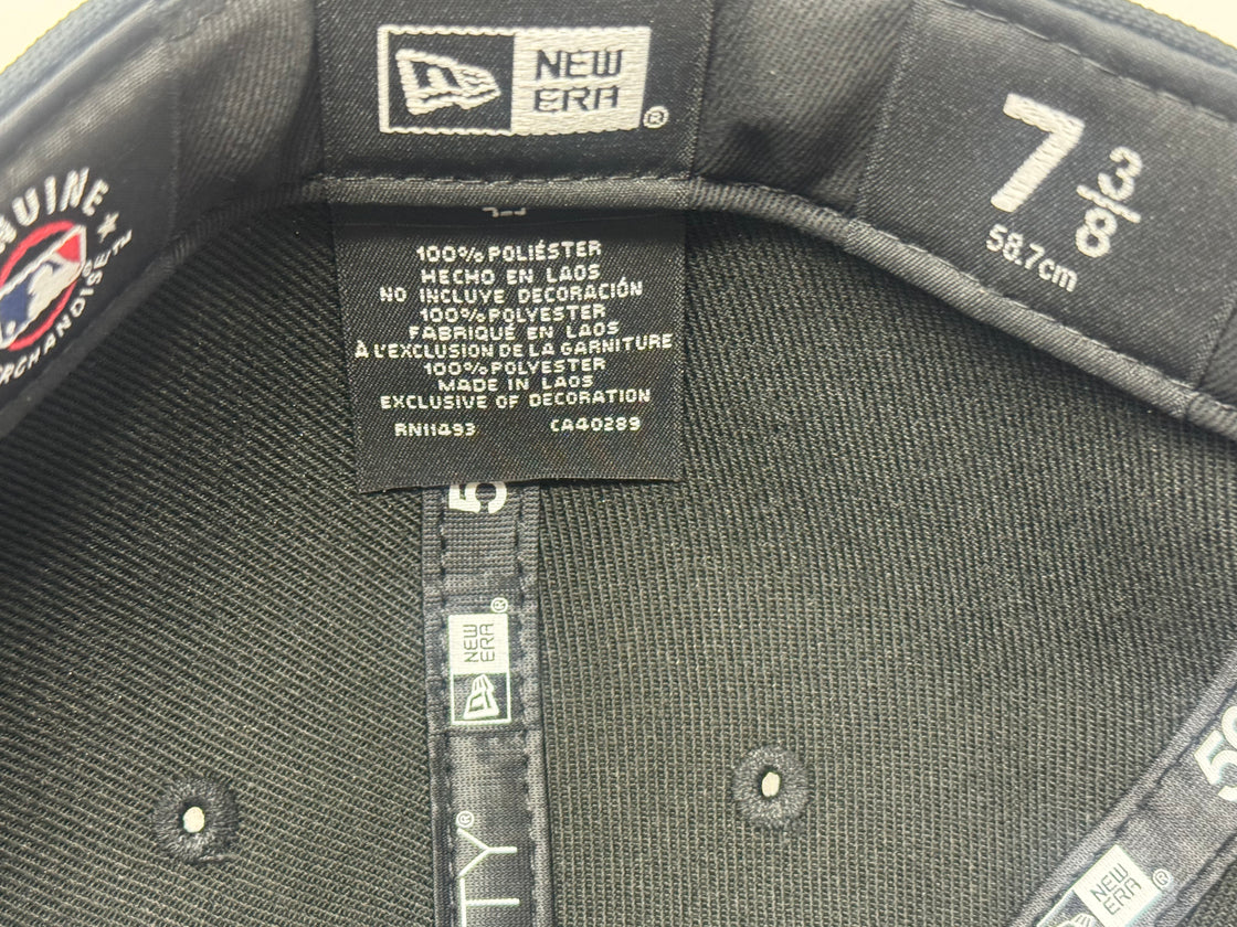 New York Yankees VS Mets Subway Series Fitted Hat-Black Metallic Gold