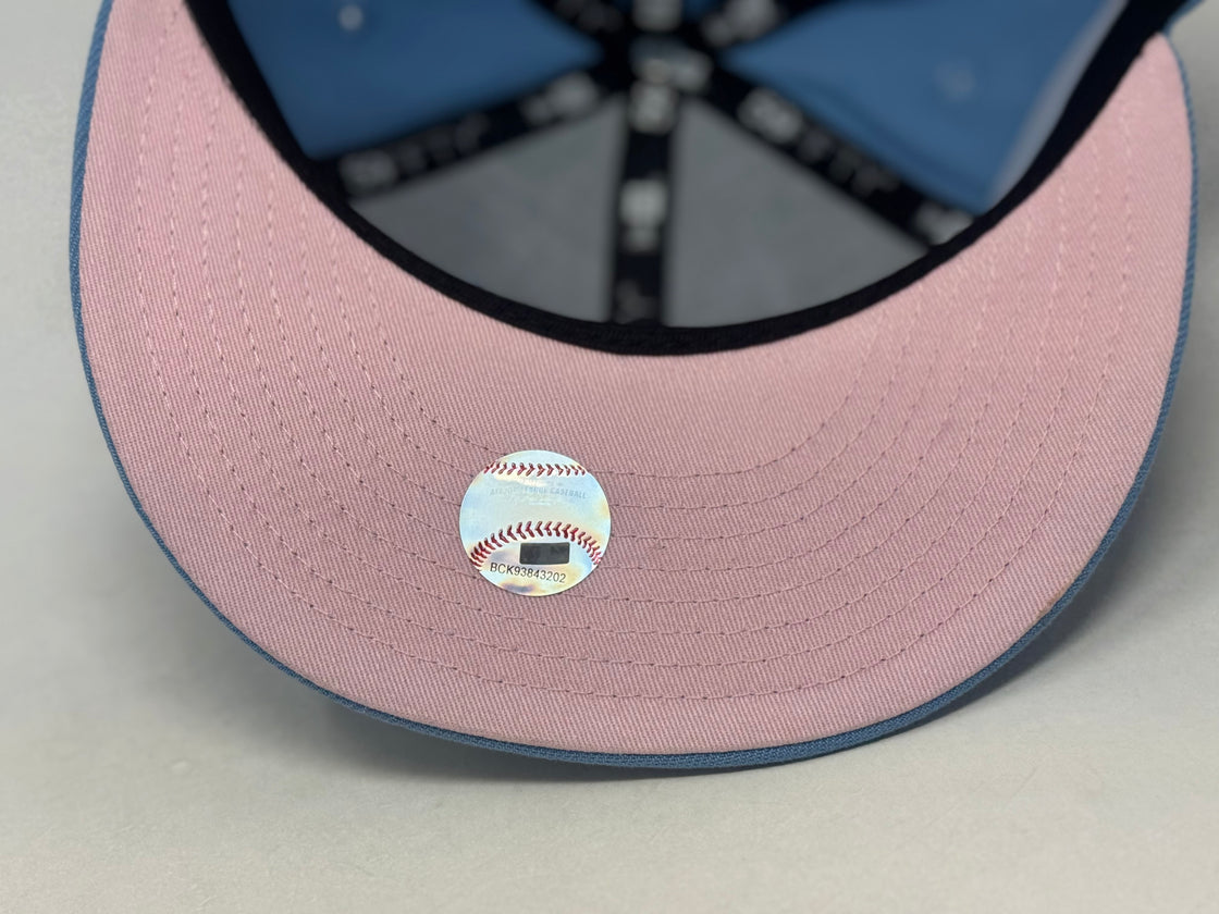 Washington Nationals 20th anniversary pink Brim New Era Fitted Hat