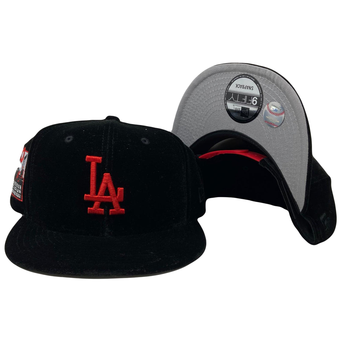 Los Angeles Dodgers 60th Anniversary Dodgers Stadium Velvet 9Fifty New Era Snapback Hat