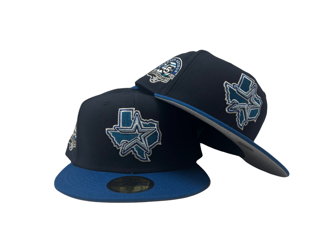 Houston Astros Navy Sea-Shore Blue New Era Custom Fitted Hat