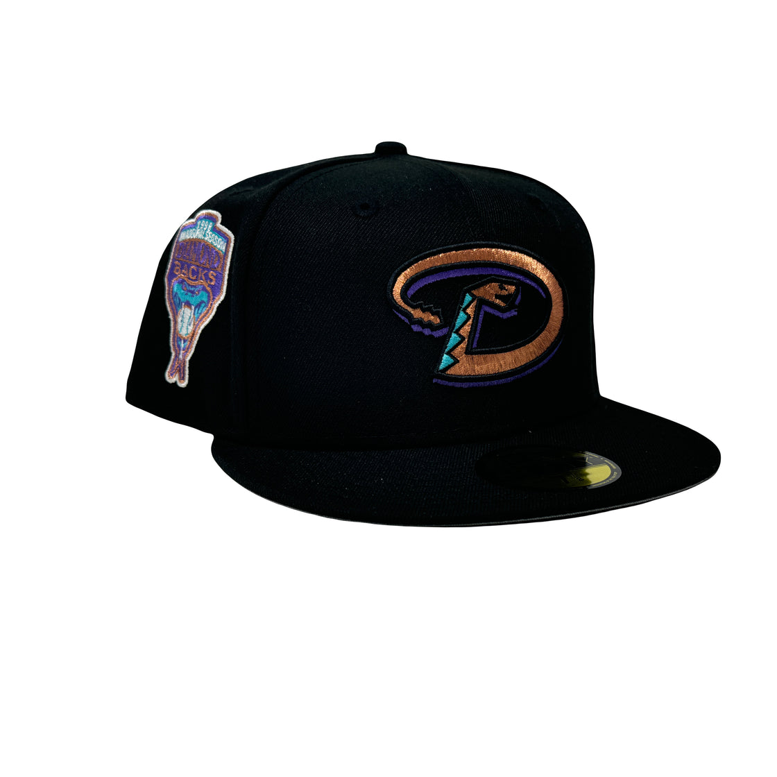 Arizona Diamondbacks 1998 Inaugural Season Black Gray Brim 59Fifty New Era Fitted Hat