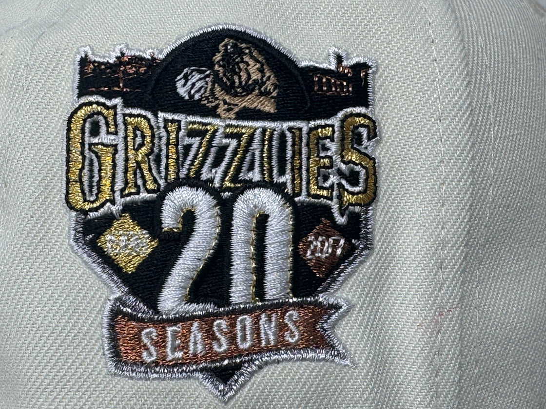 Fresno Grizzlies 20th Anniversary  Growlifornia Republic Gray Brim Minor League New Era Fitted Hat