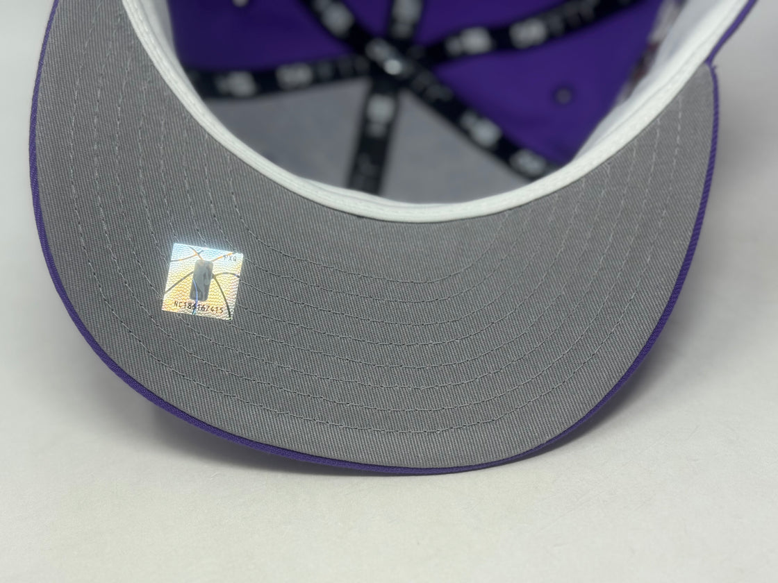 Toronto Raptors Purple Hardwood Classics Fitted Hat