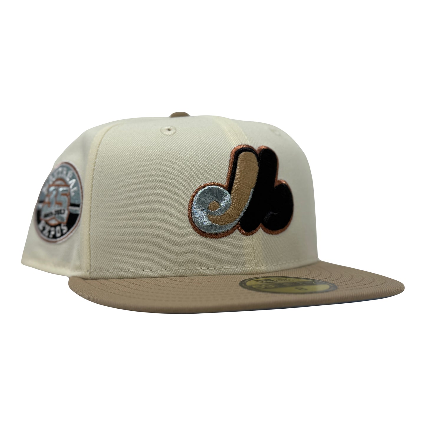 Montreal Expos 35th Anniversary Walnut Icy Brim New Era Fitted Hats