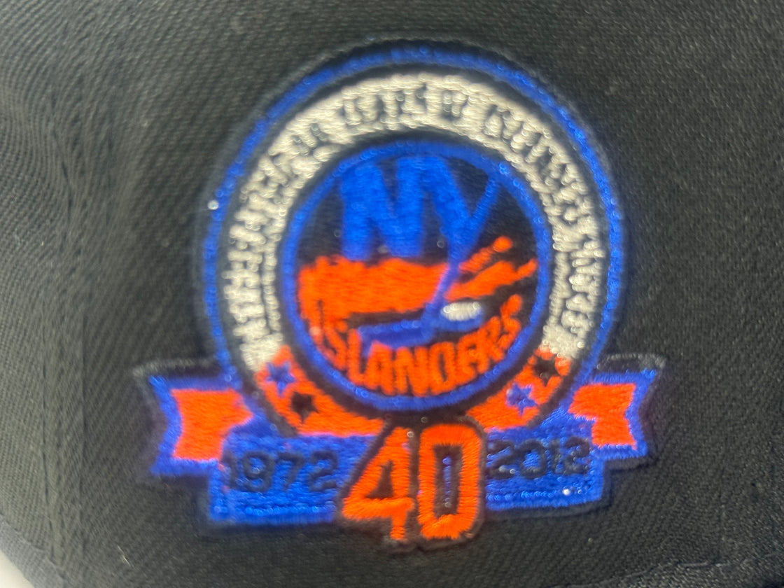 New York Islanders 40th Anniversary Fitted Hats- Black