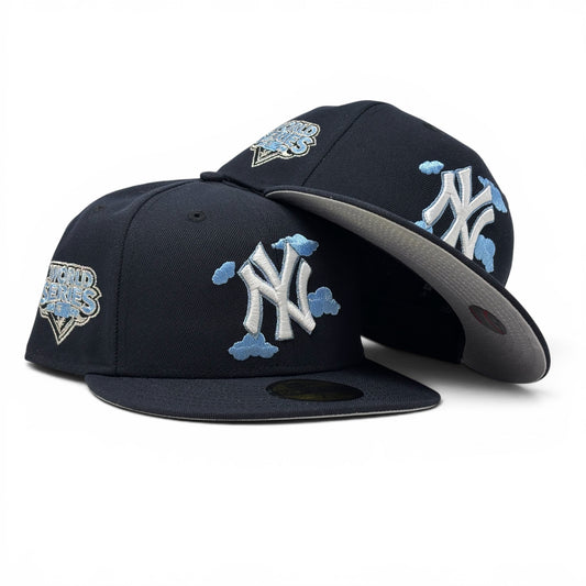 New York Yankees 2009 World Series "Cloud Pack" Fitted Hats-Navy