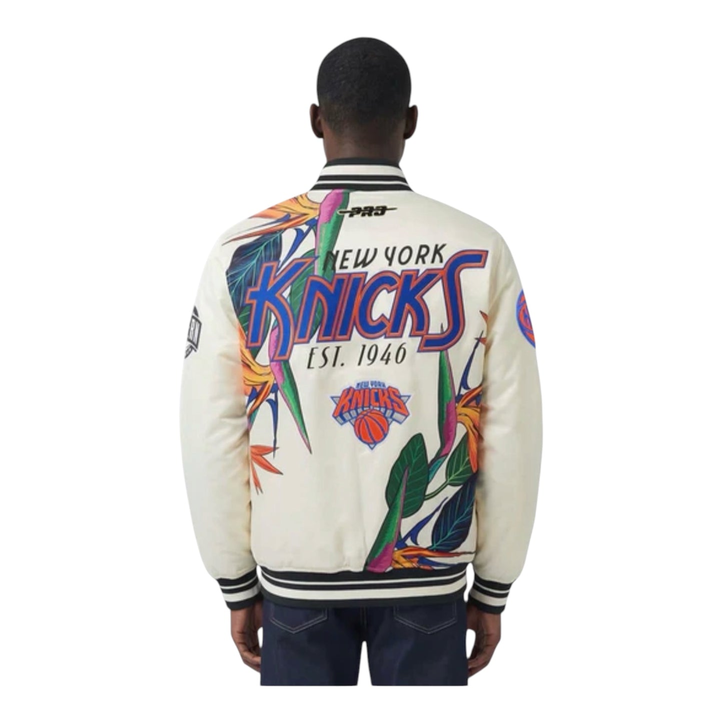 NBA NEW YORK KNICKS PARADISE MEN'S SATIN JACKET