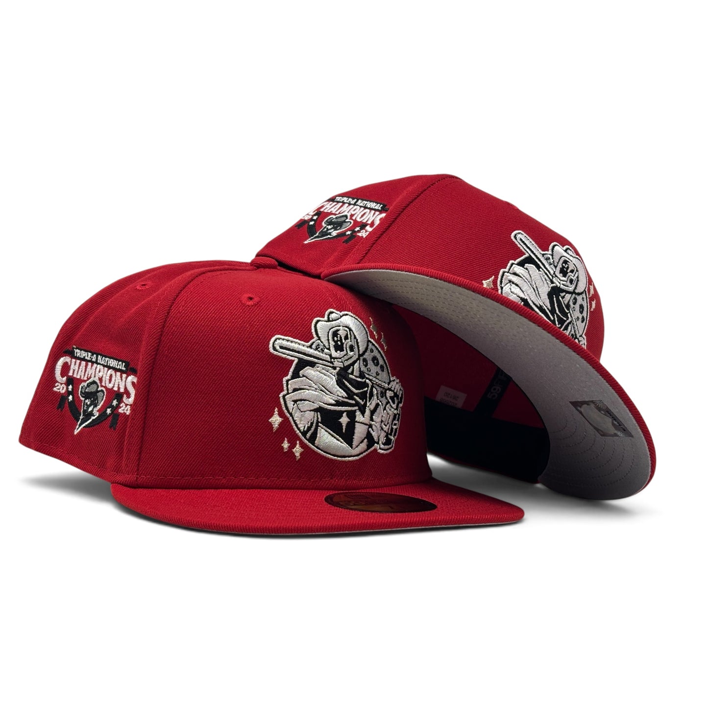 Houston Sugar Land Space Cowboys Triple A National Champions Fitted-Red