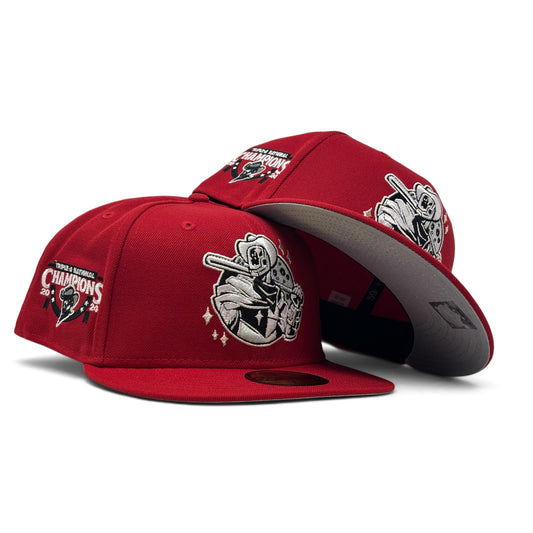Houston Sugar Land Space Cowboys Triple A National Champions Fitted-Red