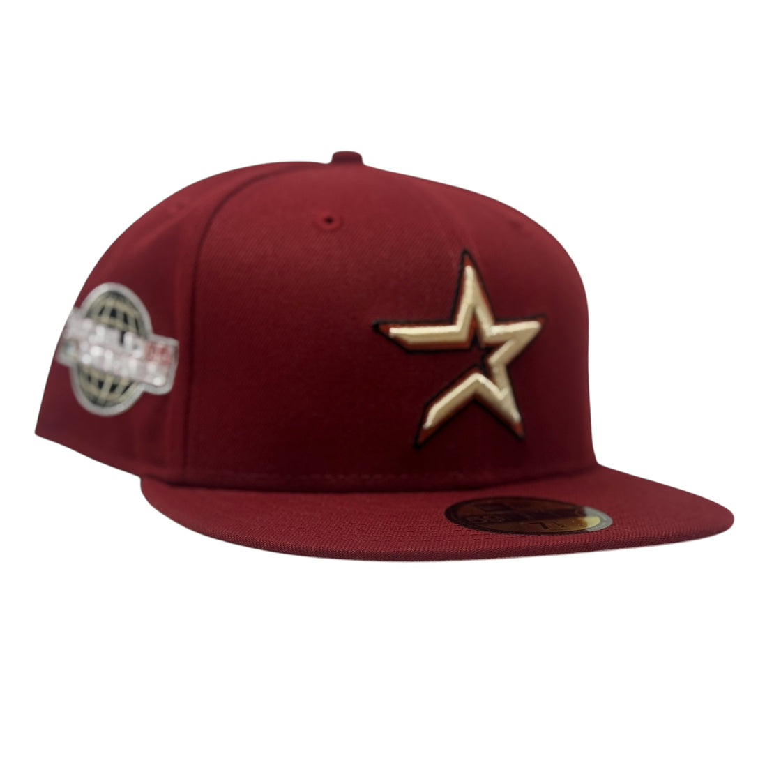 Houston Astros Brick Red 2005 World Series Pink Brim New Era Fitted Hat