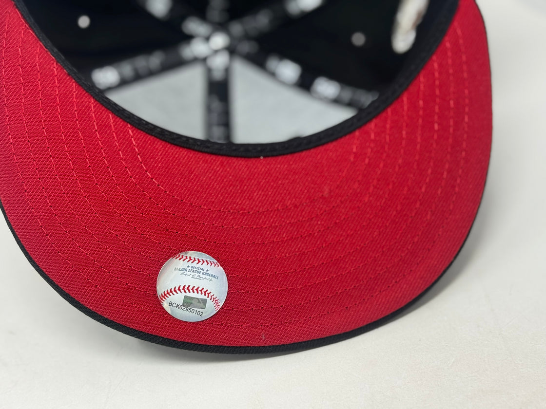 Houston Astros Apollo 11 Red Brim New Era Fitted Hat-Black