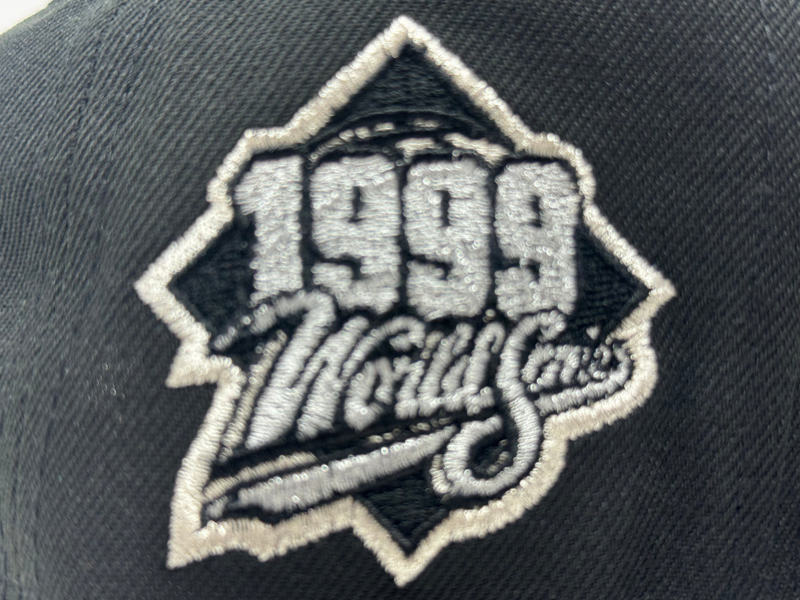 New York Yankees 1999 World Series Shadow Logo Snapback Hats-Black