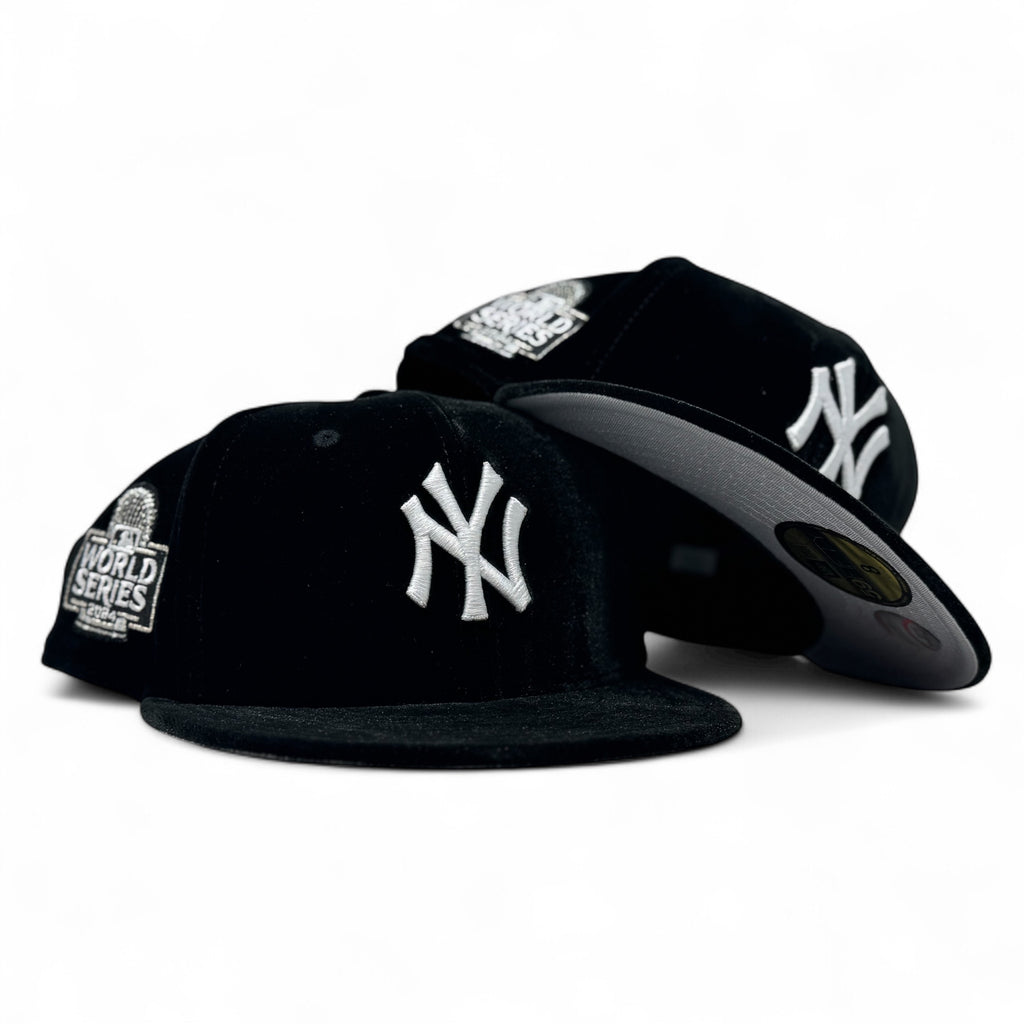 New York Yankees 2024 World Series Black Velvet Fitted Hats