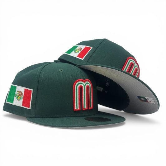 Team Mexico 2026 World Baseball Classic Fitted Hat by New Era-Green