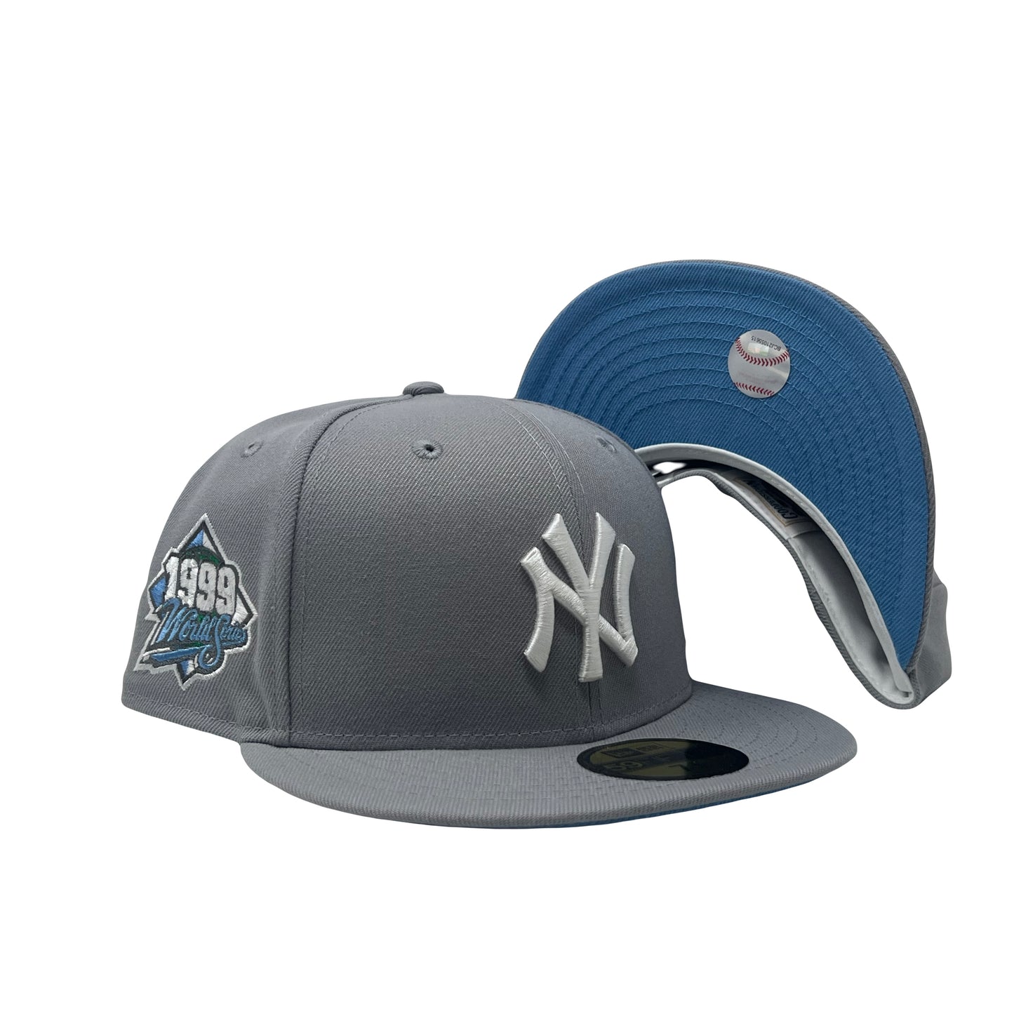 New York Yankees 1999 World Series Light Gray 5950 New Era Fitted Hat