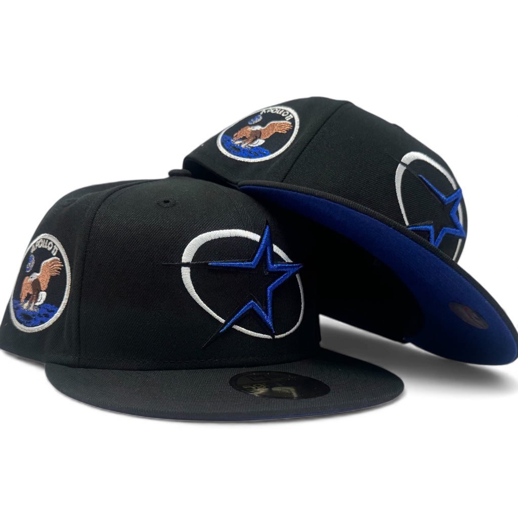Houston Astros Apollo 11 Fitted Hat-Black Royal