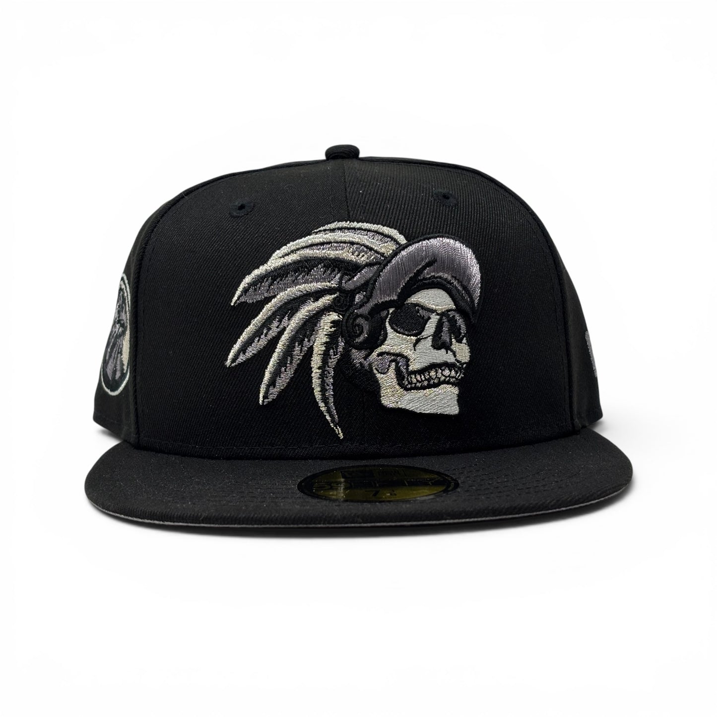 Aztec Skull Warriors New Era Fitted Hat-Black