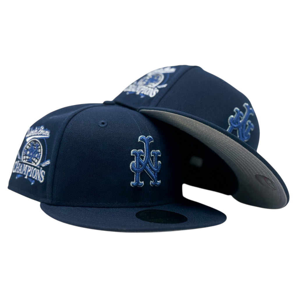 New York Mets Upside Down Logo to Match Jordan French Blue 12