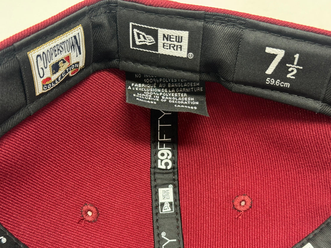 St. Louis Cardinals Bush Stadium New Era Fitted Hat-Burgundy