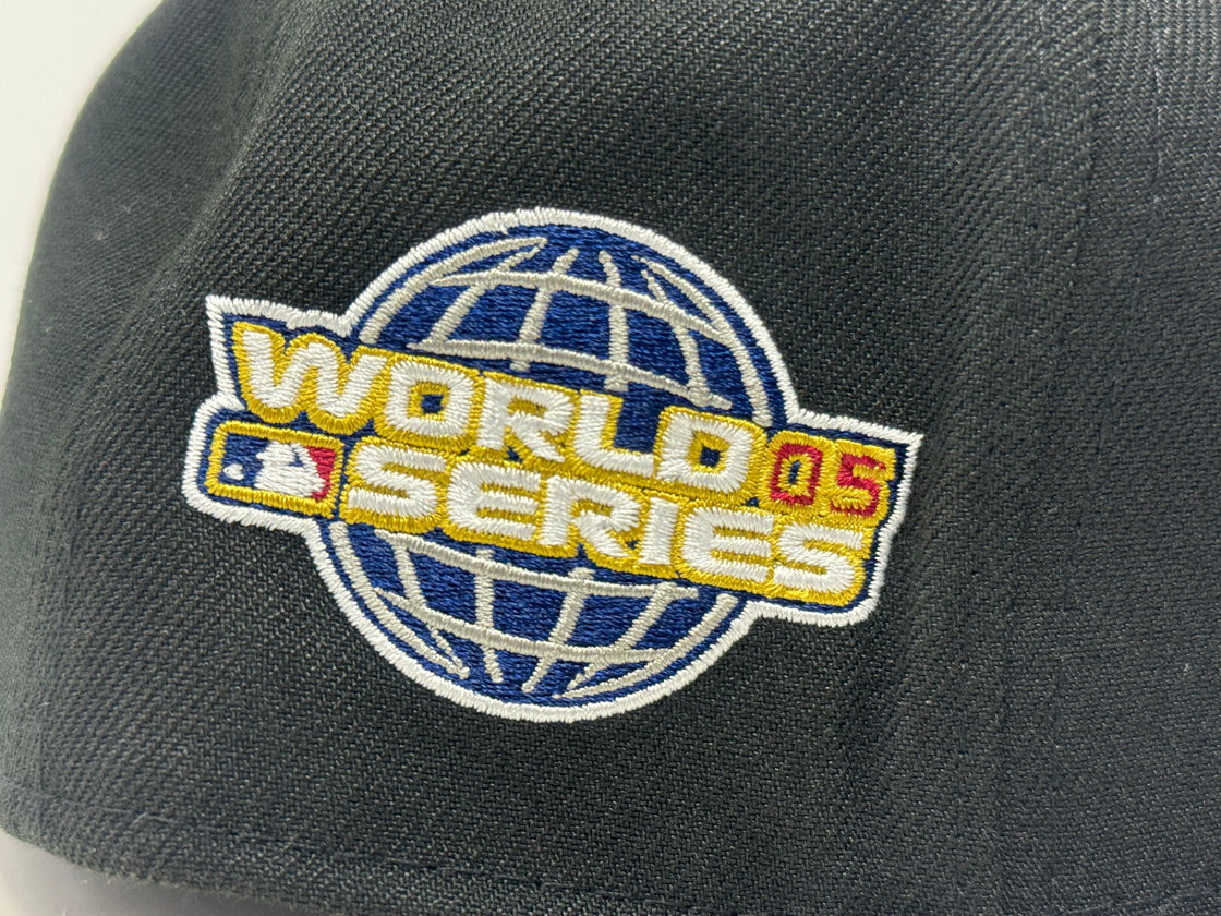 Houston Astros 2005 World Series Black pink Brim New Era Fitted Hat