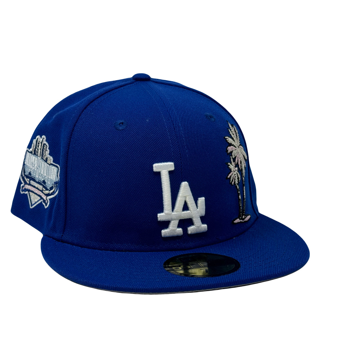 Los Angeles Dodgers 40th Anniversary Palm Tree Light Royal Blue 59Fifty New Era Fitted Hat