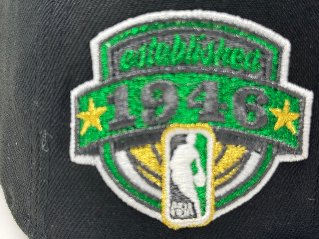 Boston Celtics 1946 Established Fitted Hats-Black