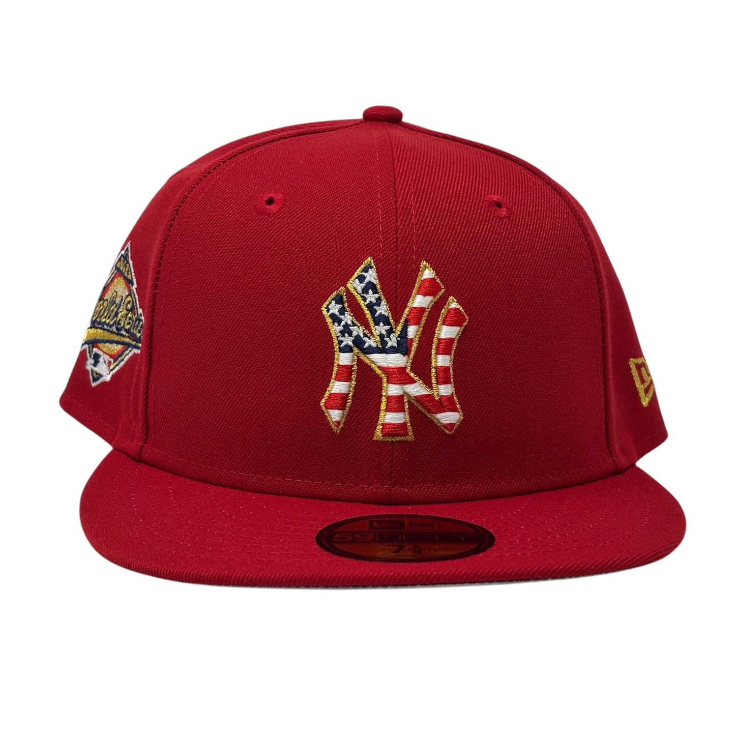 New York Yankees 1996 World Series "July 4th Star N Stripes " Fitted Hats-Red