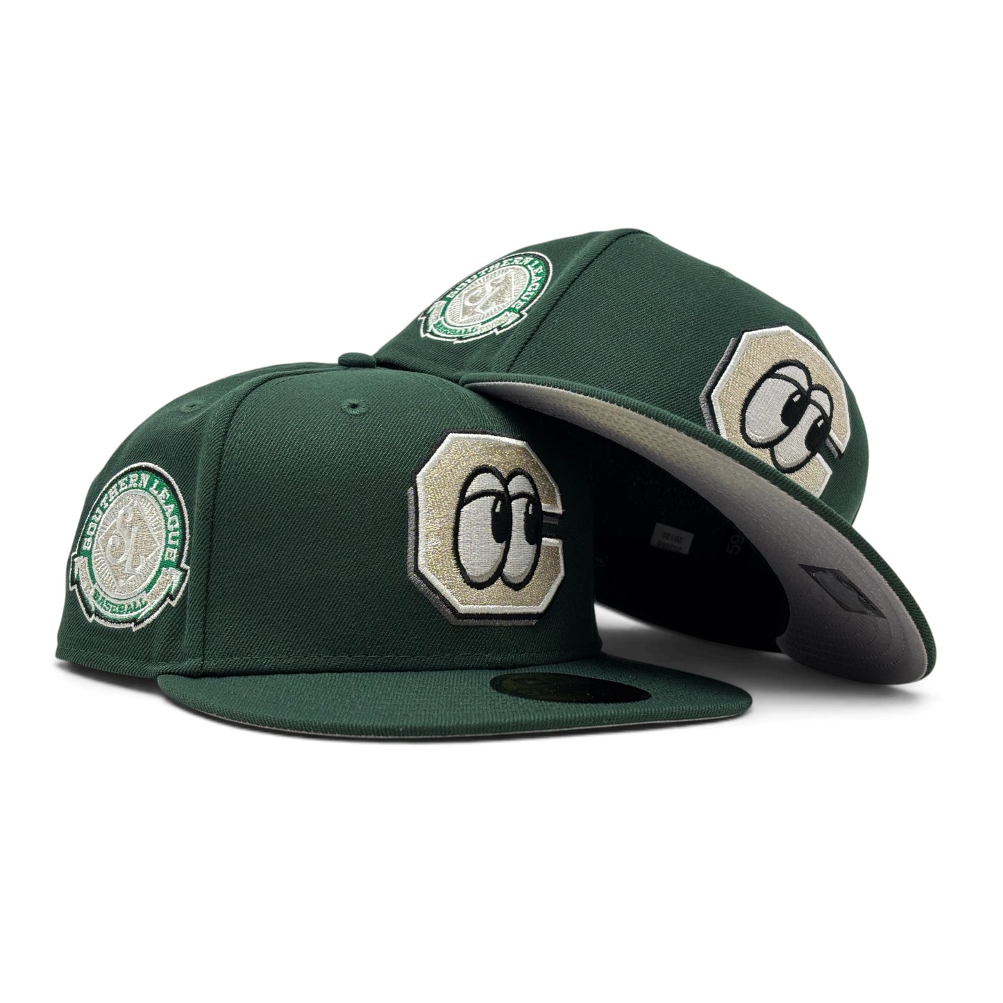 Chattanooga Lookouts MILB Southern League Dark Green Fitted Hat by New Era