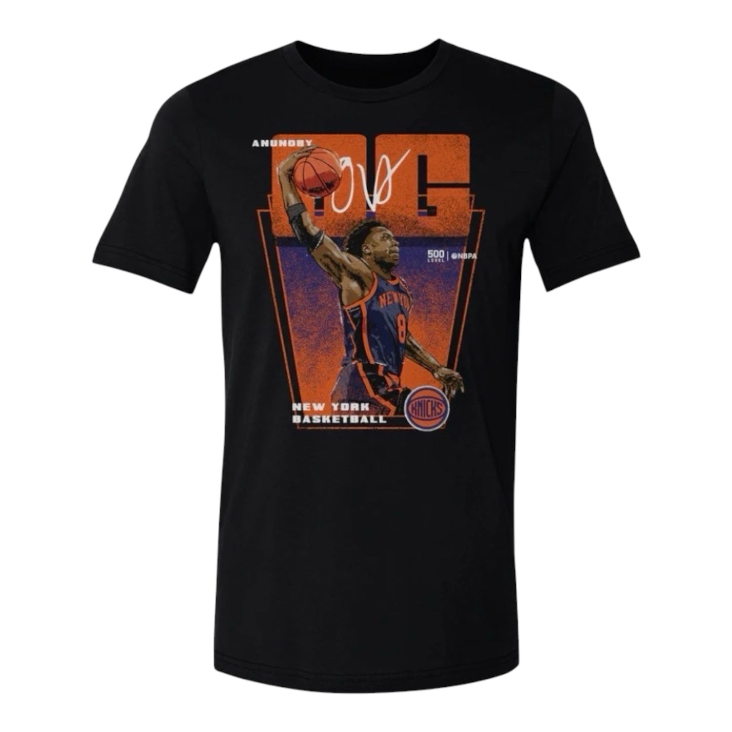 OG Anunoby New York Knicks Premiere Black Shirt