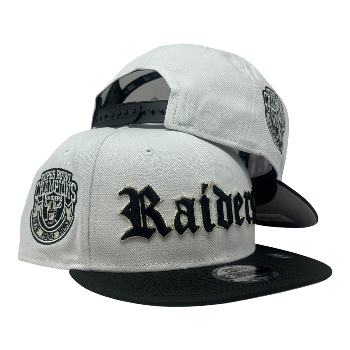 Oakland Raiders 3X Super bowl Champ 9Fifty New Era Snapback Hats