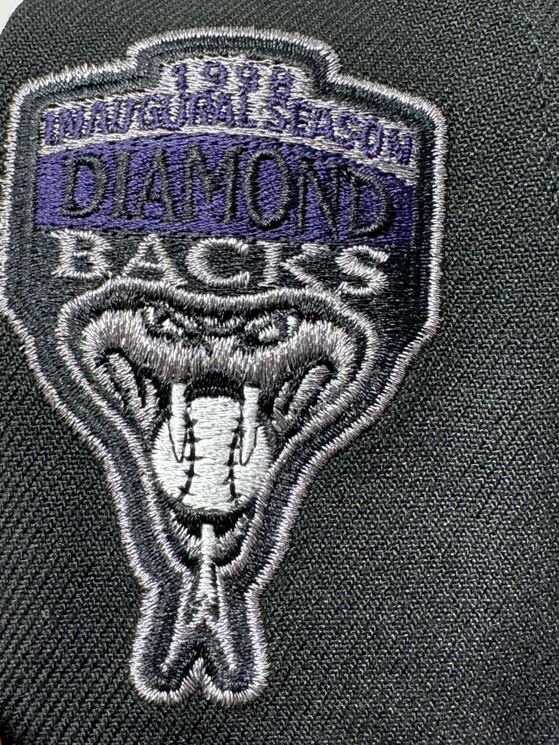 Arizona Diamondbacks 1998 Inaugural Season Eggplant collection 5950 New Era Fitted Hat