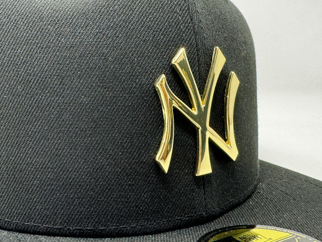 New York Yankees 1961 World Series Black Metal Plate Logo 59Fifty New Era Fitted Hat