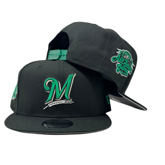 Milwaukee Brewers 2002 All Star Game New Era Snapback To Match Lucky Green
